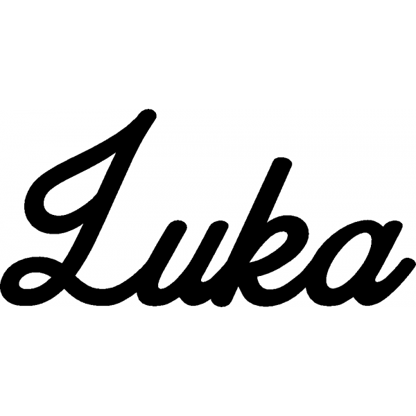 Luka - Schriftzug aus Buchenholz