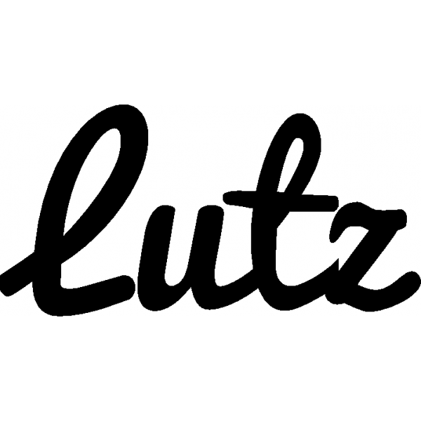 Lutz - Schriftzug aus Buchenholz