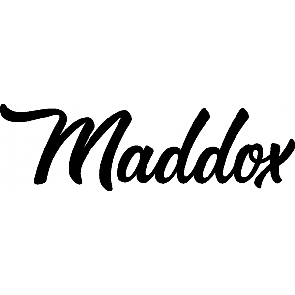 Maddox - Schriftzug aus Buchenholz