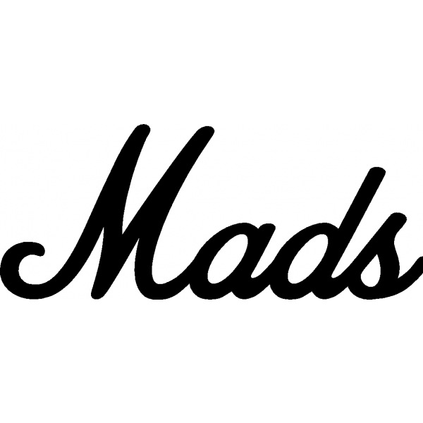 Mads - Schriftzug aus Buchenholz