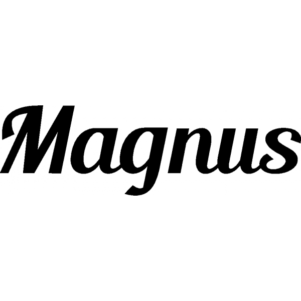 Magnus - Schriftzug aus Buchenholz