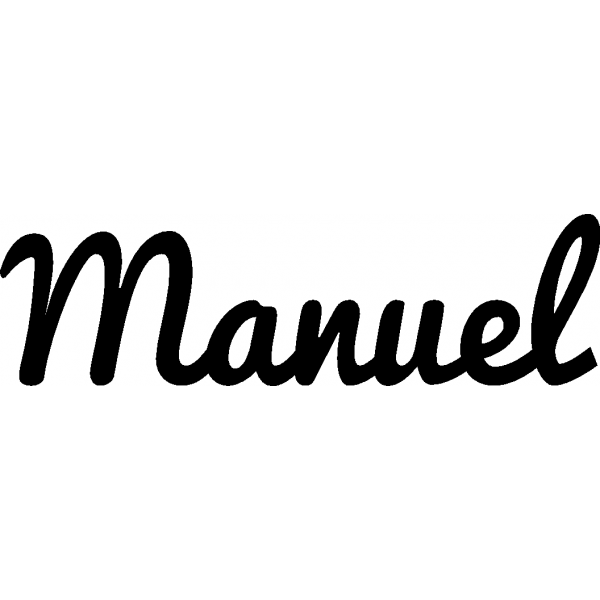 Manuel - Schriftzug aus Buchenholz