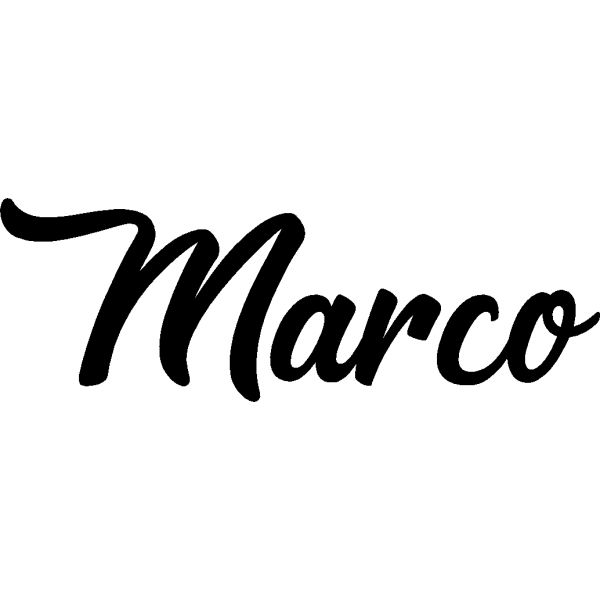 Marco - Schriftzug aus Buchenholz