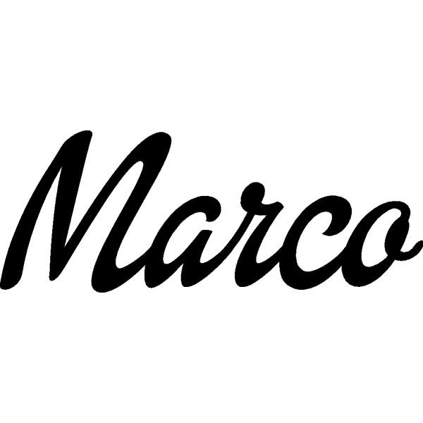 Marco - Schriftzug aus Buchenholz