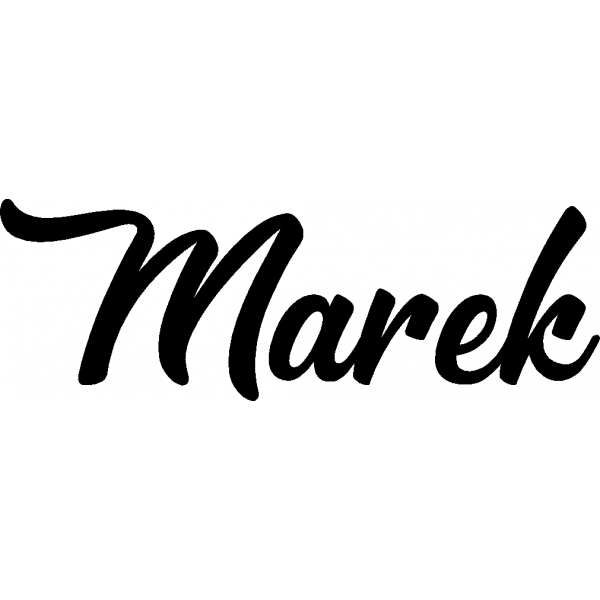 Marek - Schriftzug aus Buchenholz