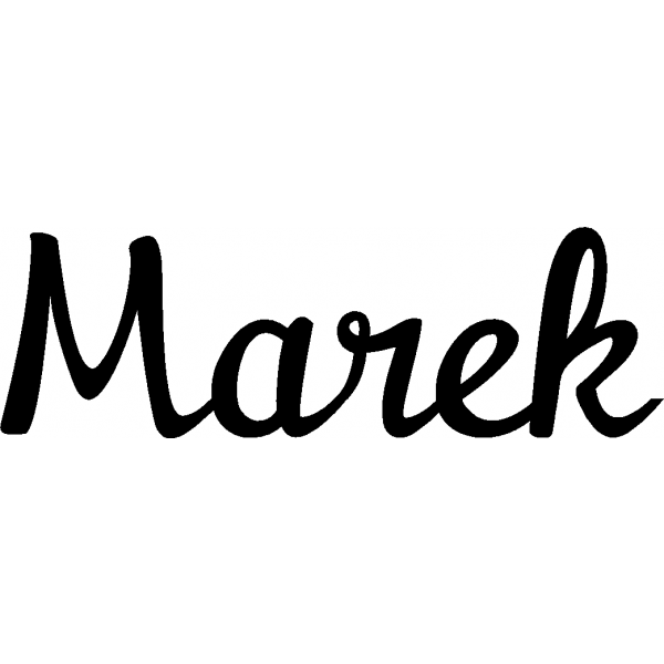Marek - Schriftzug aus Buchenholz