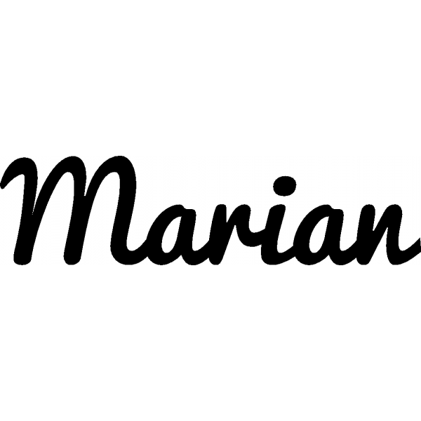 Marian - Schriftzug aus Buchenholz