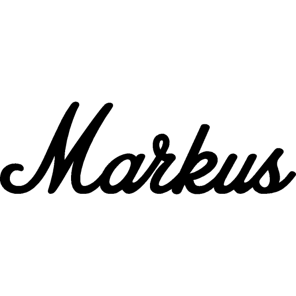 Markus - Schriftzug aus Buchenholz