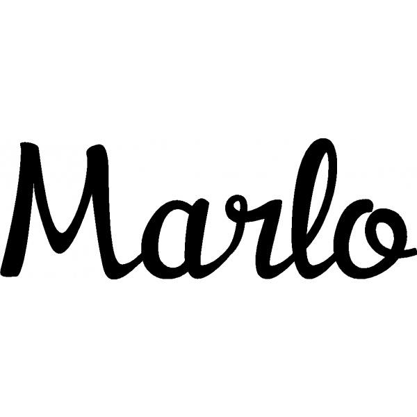 Marlo - Schriftzug aus Buchenholz