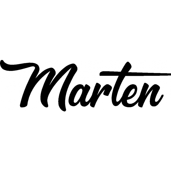 Marten - Schriftzug aus Buchenholz