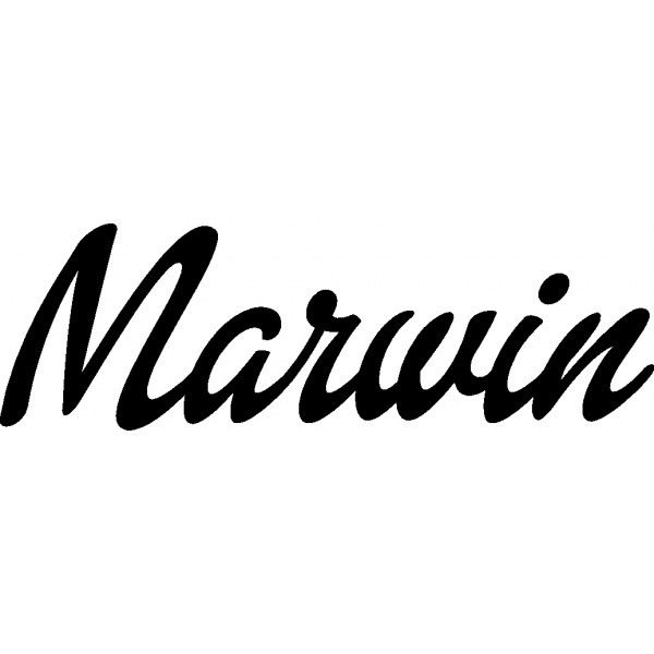 Marwin - Schriftzug aus Buchenholz