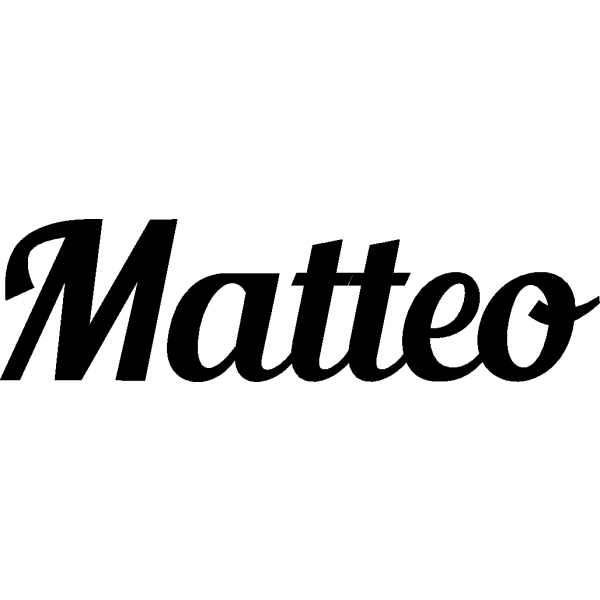 Matteo - Schriftzug aus Buchenholz