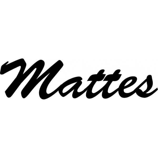 Mattes - Schriftzug aus Buchenholz