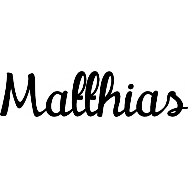 Matthias - Schriftzug aus Buchenholz