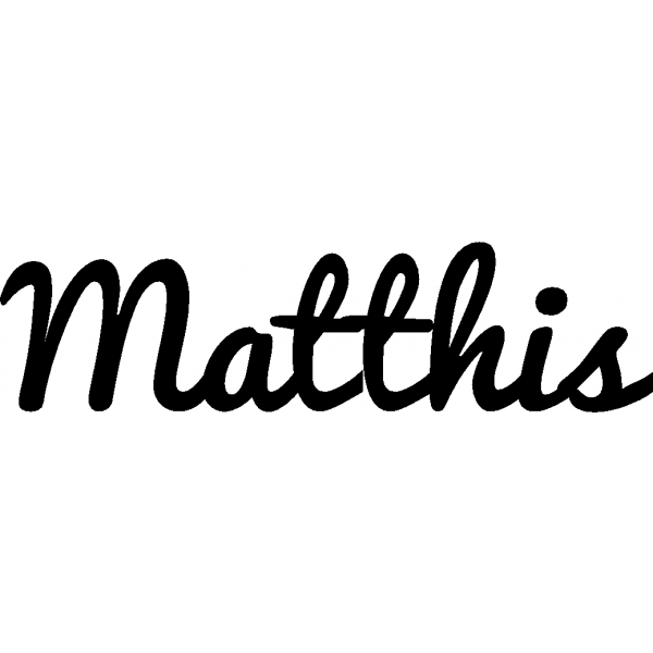 Matthis - Schriftzug aus Buchenholz