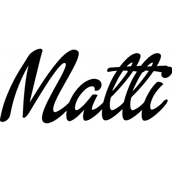 Matti - Schriftzug aus Buchenholz
