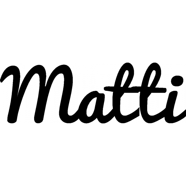 Matti - Schriftzug aus Buchenholz