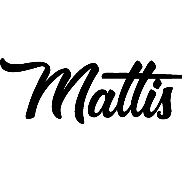 Mattis - Schriftzug aus Buchenholz