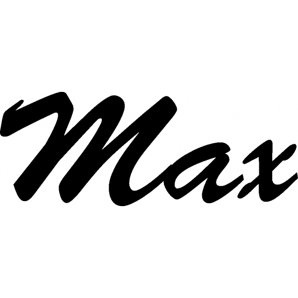 Max - Schriftzug aus Buchenholz