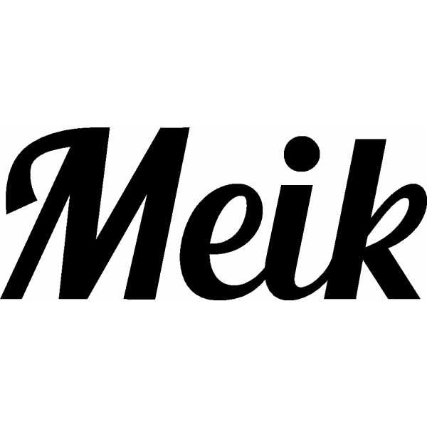 Meik - Schriftzug aus Buchenholz