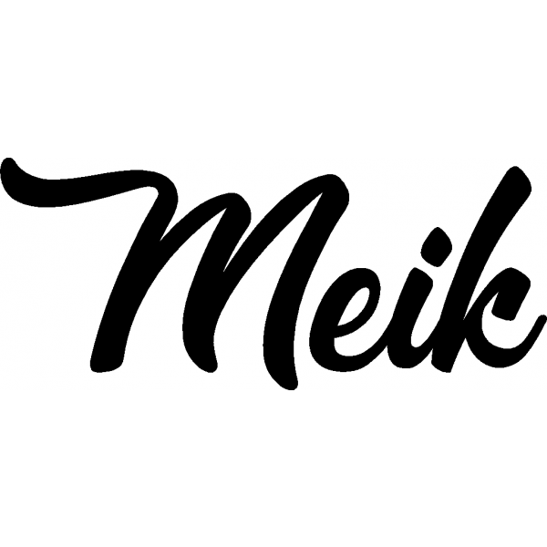 Meik - Schriftzug aus Buchenholz
