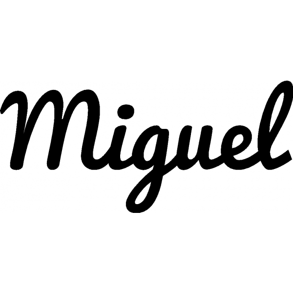Miguel - Schriftzug aus Buchenholz