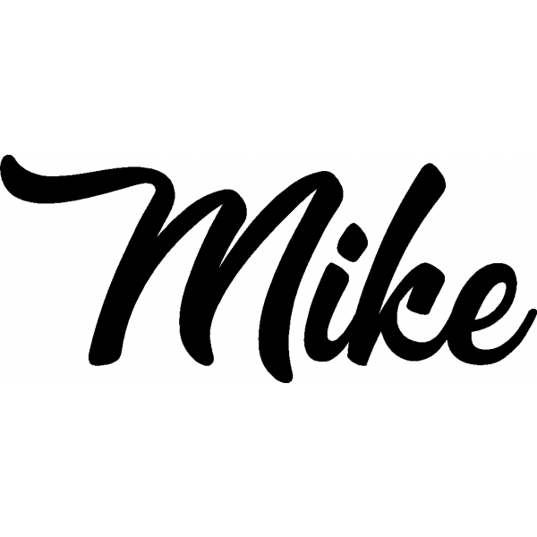 Mike - Schriftzug aus Buchenholz