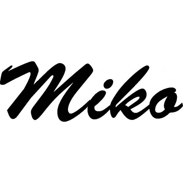 Miko - Schriftzug aus Buchenholz
