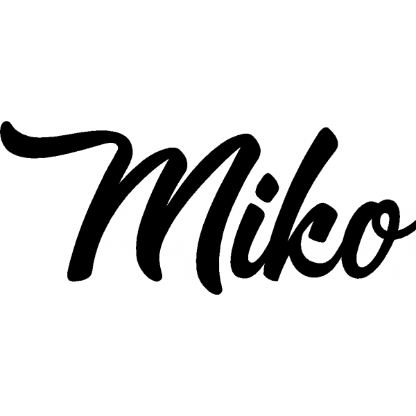 Miko - Schriftzug aus Buchenholz