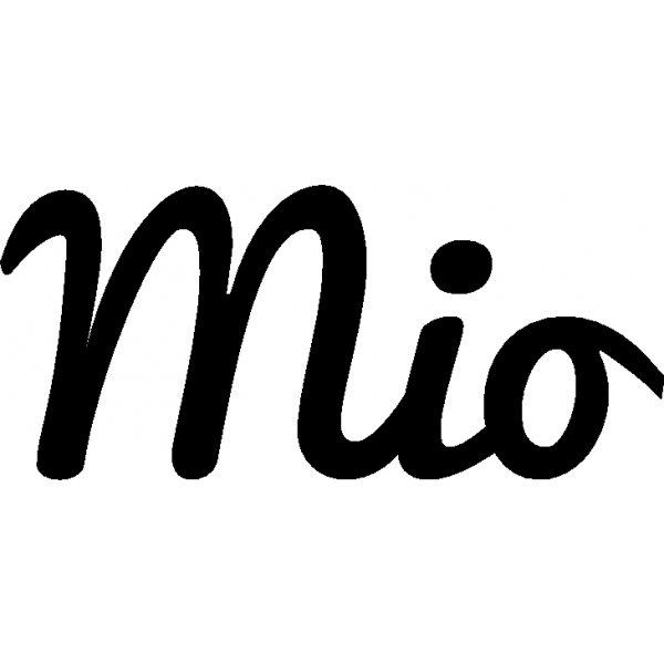 Mio - Schriftzug aus Buchenholz