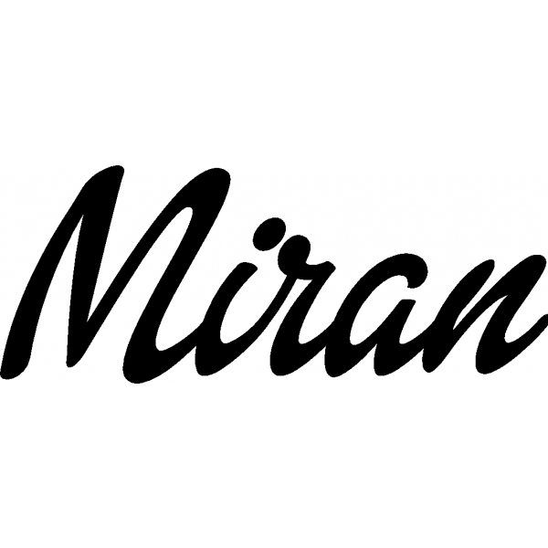 Miran - Schriftzug aus Buchenholz