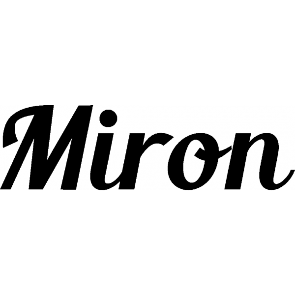 Miron - Schriftzug aus Buchenholz