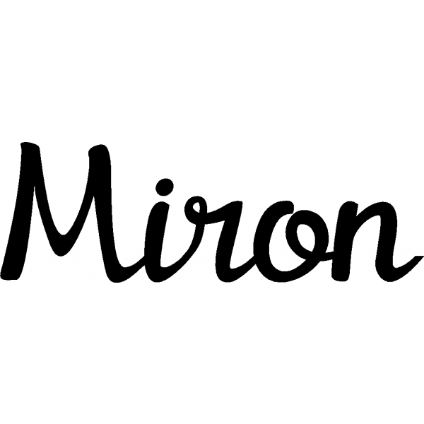 Miron - Schriftzug aus Buchenholz