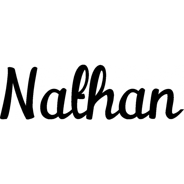 Nathan - Schriftzug aus Buchenholz