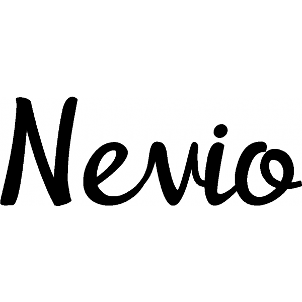 Nevio - Schriftzug aus Buchenholz