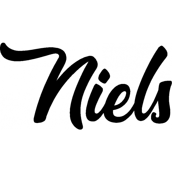 Niels - Schriftzug aus Buchenholz