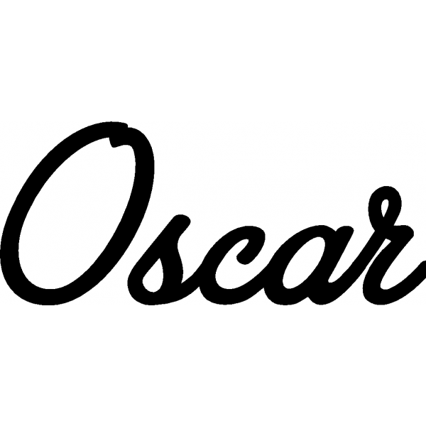 Oscar - Schriftzug aus Buchenholz