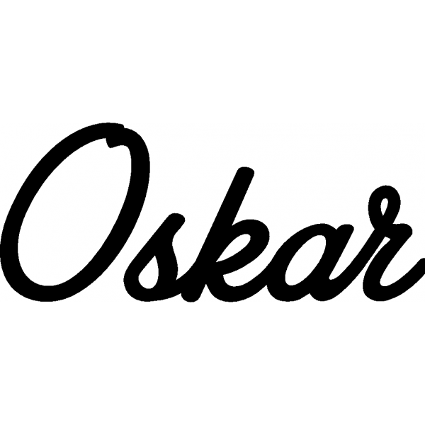 Oskar - Schriftzug aus Buchenholz
