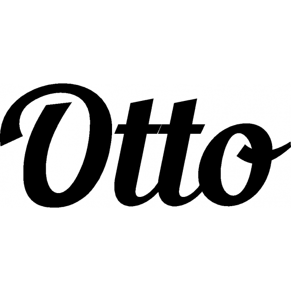 Otto - Schriftzug aus Buchenholz