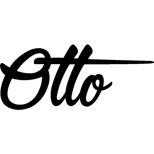 Otto - Schriftzug aus Buchenholz