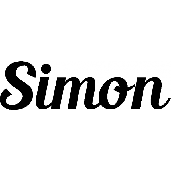 Simon - Schriftzug aus Buchenholz