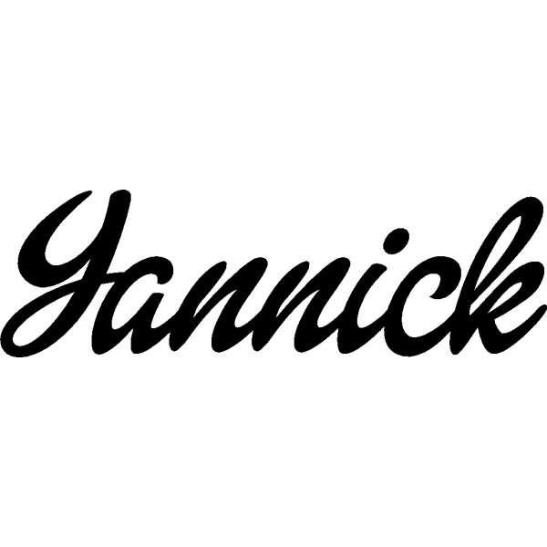 Yannick - Schriftzug aus Buchenholz