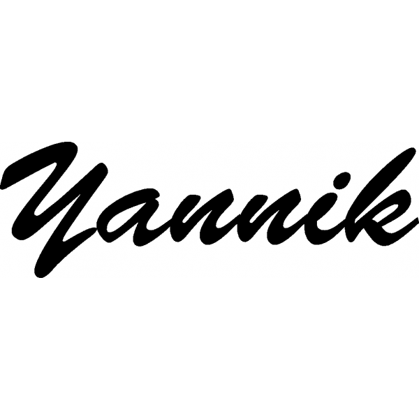 Yannik - Schriftzug aus Buchenholz
