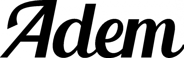 Adem - Schriftzug aus Eichenholz