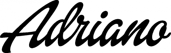 Adriano - Schriftzug aus Eichenholz