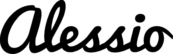 Alessio - Schriftzug aus Eichenholz