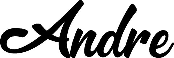 Andre - Schriftzug aus Eichenholz