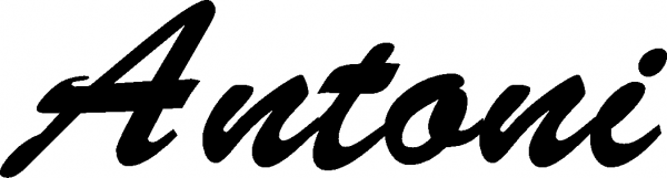 Antoni - Schriftzug aus Eichenholz