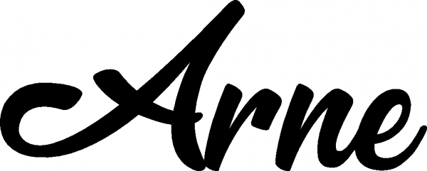 Arne - Schriftzug aus Eichenholz