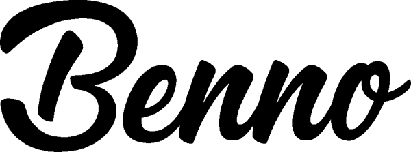 Benno - Schriftzug aus Eichenholz